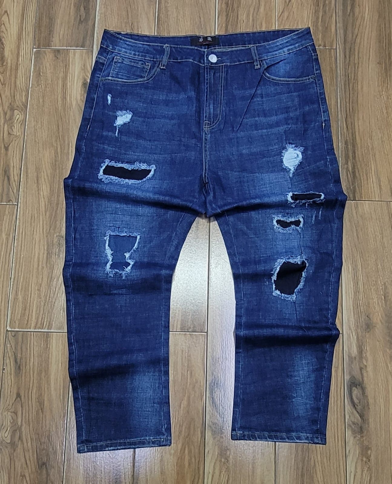 Men's Oversized Patchwork Streetwear Jeans