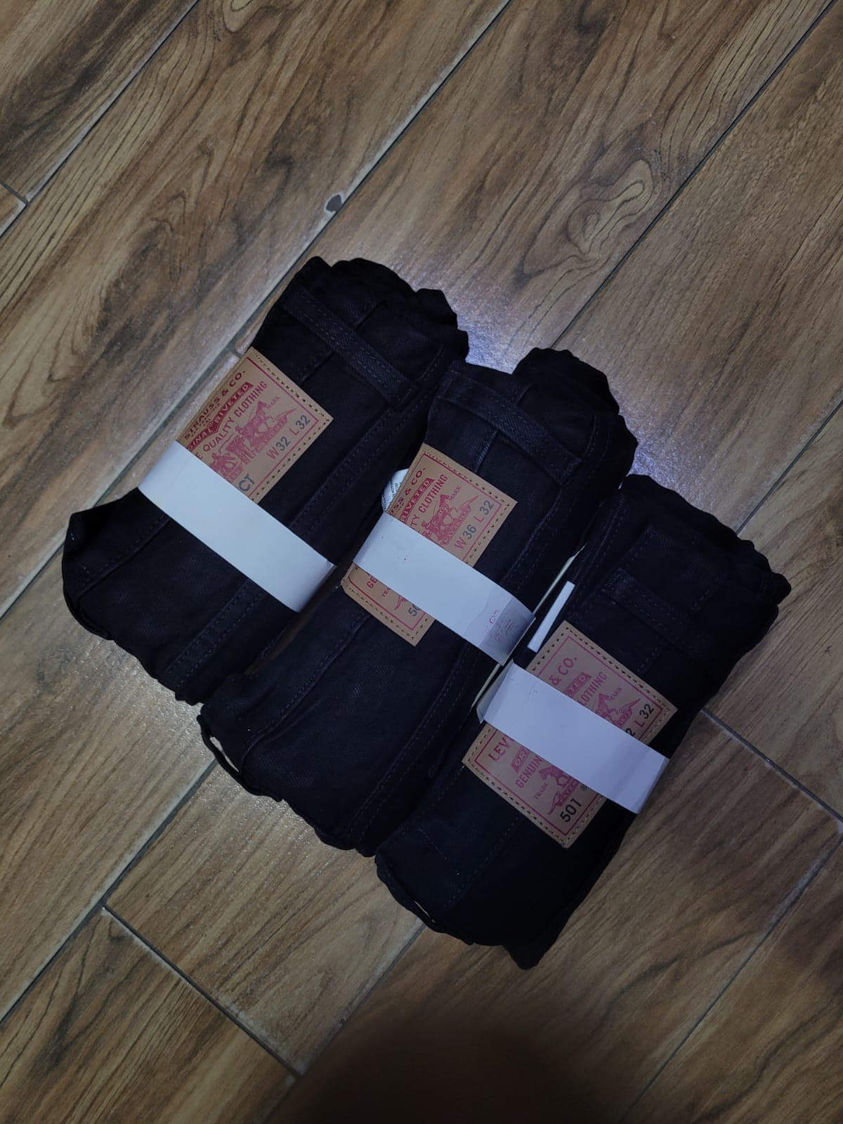 Men's jet black jeans