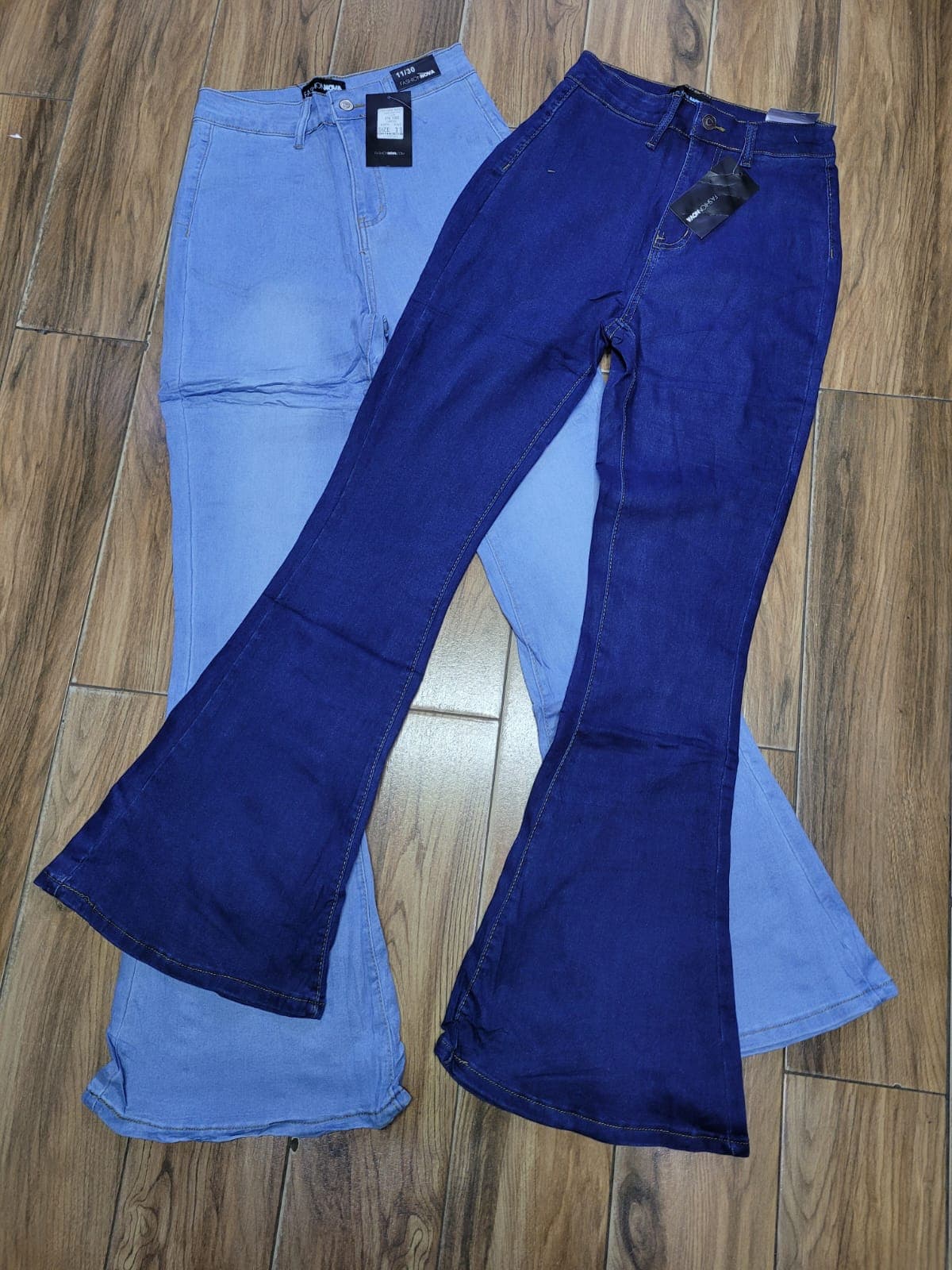 Fashion Nova Women’s High-Waisted Flare Denim Jeans
